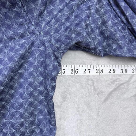 Robert Graham Classic Fit Long Sleeve Button Down Shirt Blue Geometric Men Sz XL - Picture 6 of 8